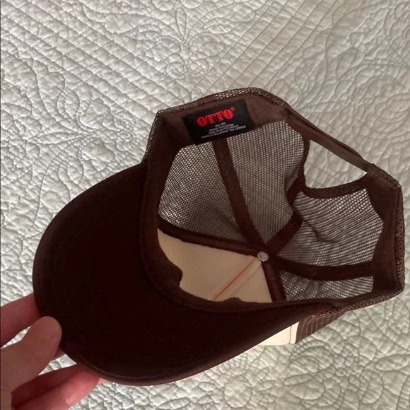 Otto Brown and Cream Trucker Hat - Picture 2 of 4